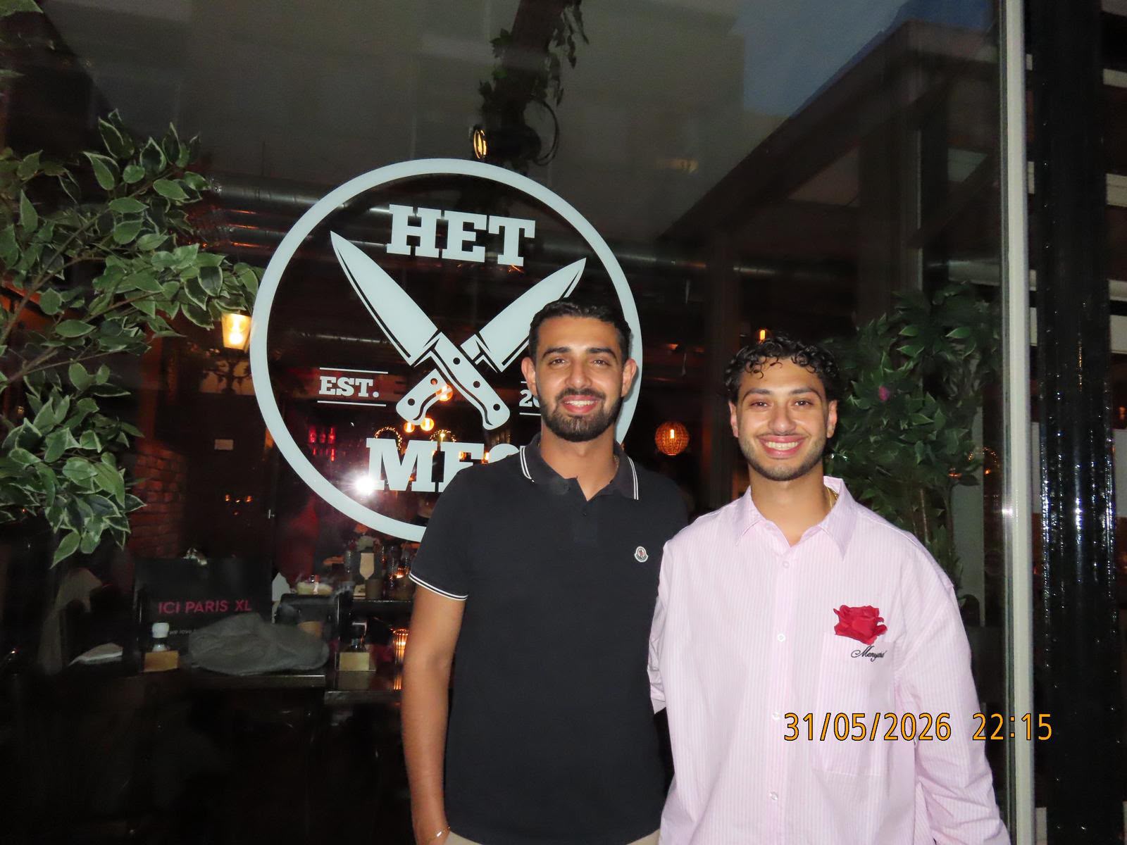 De twee eigenaren van Restaurant Het Mes